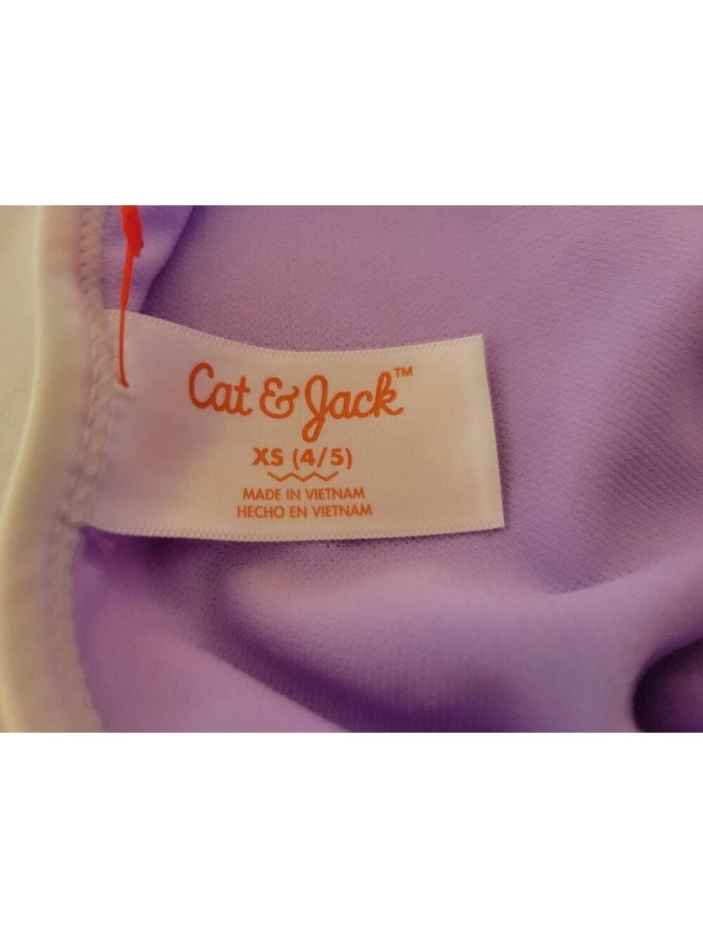 Cat & Jack Purple Girls Swimsuit XS - Picture 8 of 9